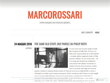 Tablet Screenshot of marcorossari.com